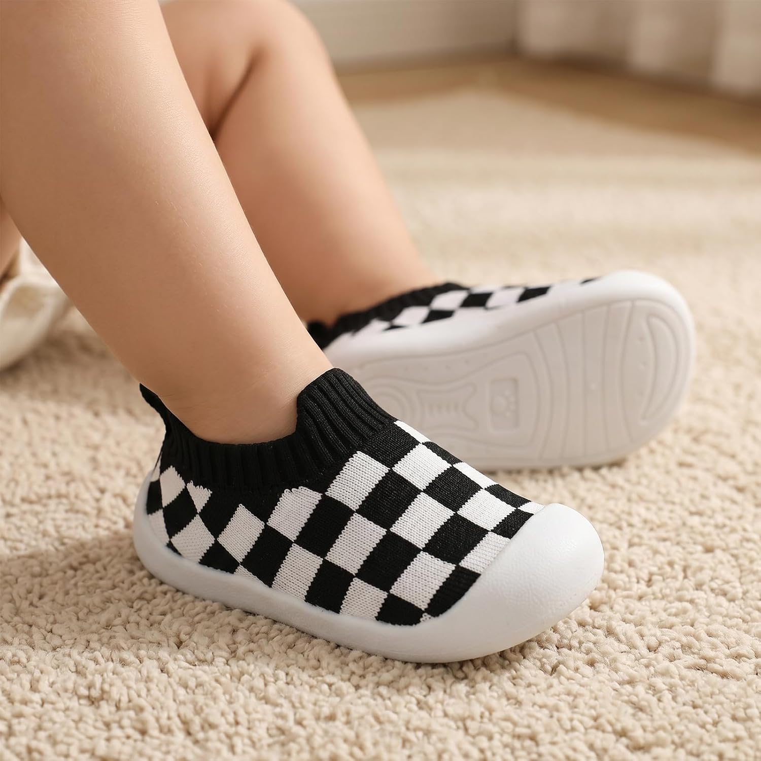 Toddler Shoes 6-24 Months Infant Sock Shoes Lightweight Breathable Walking Baby Booties Boys Girls