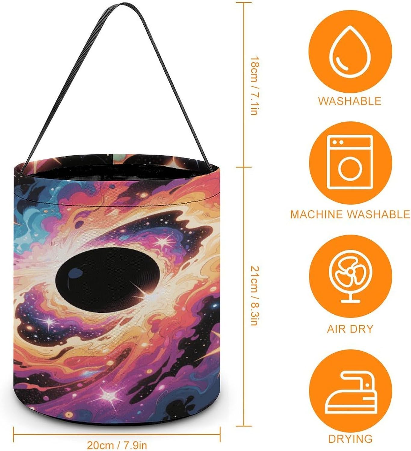 LLUTSNTH Comic Cosmos Halloween Tote Treat Bag for Trick Or Treat image 2