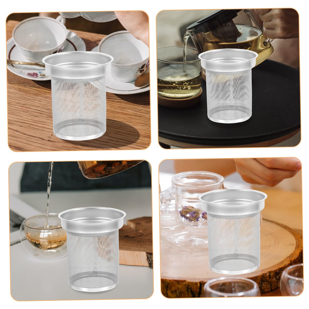 Colador De Té Forma De Tetera Infusor De Té De Acero Inoxidable Filtro De Malla Para Infusor De Metal Tetera