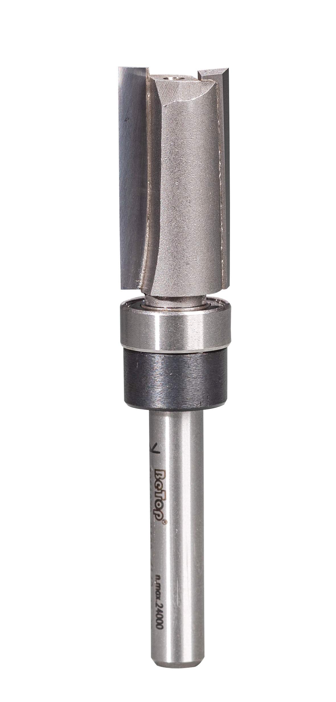 BETOPTop Bearing Flush Trim Pattern Router Bit 1/2" Cutting Dia.,1" Cutting Length, Carbide-Tipped Pattern Bit with 1/4" Shank