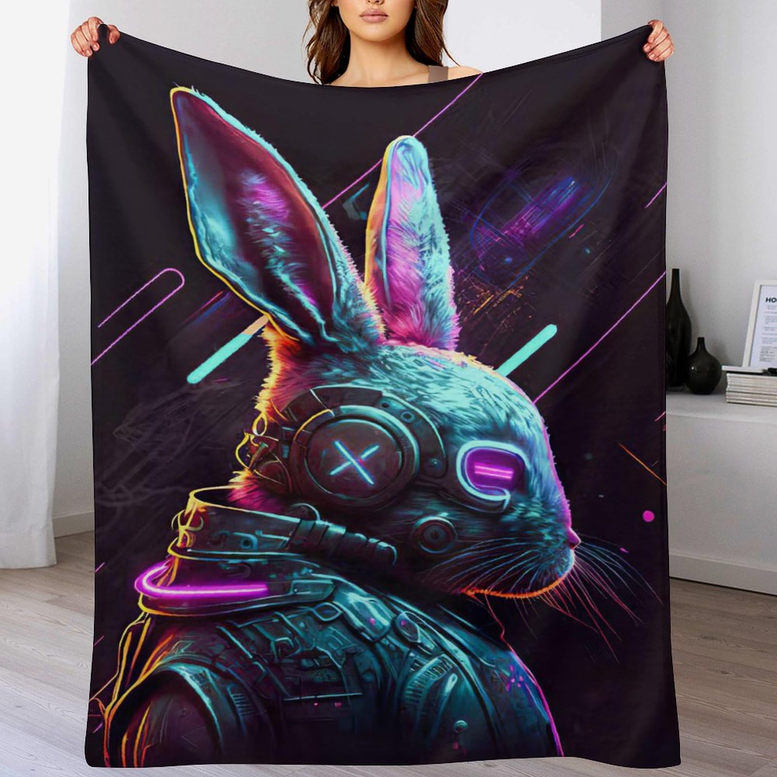 Manta de forro polar de 140x180 cm para sofá y cama en cuatro estaciones