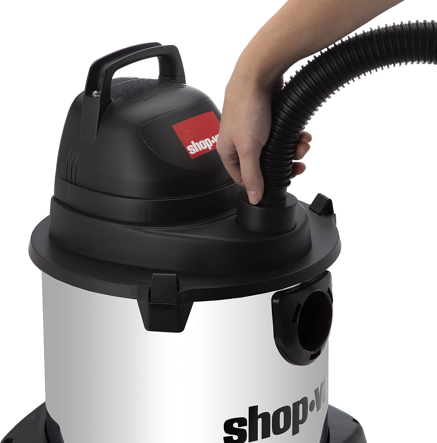 Shop-Vac 4010427 Wet/Dry Vacuum, Stainless Steel Tank, 4 gal, 1-1/4 in. x 6 ft. Hose, (1-Pack) : Industrial & Scientific