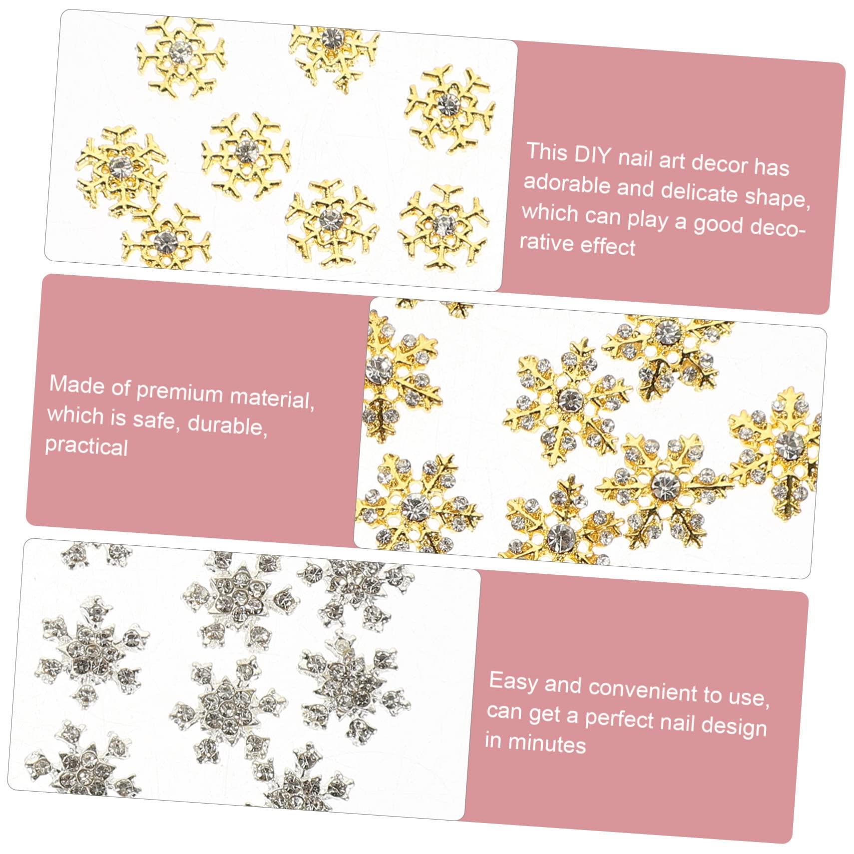 4 Set Decorazioni Per Unghie Stile Per Nail Art Resistenti All Usura Per Creazioni Te Manicure 40 Pezzi * 4