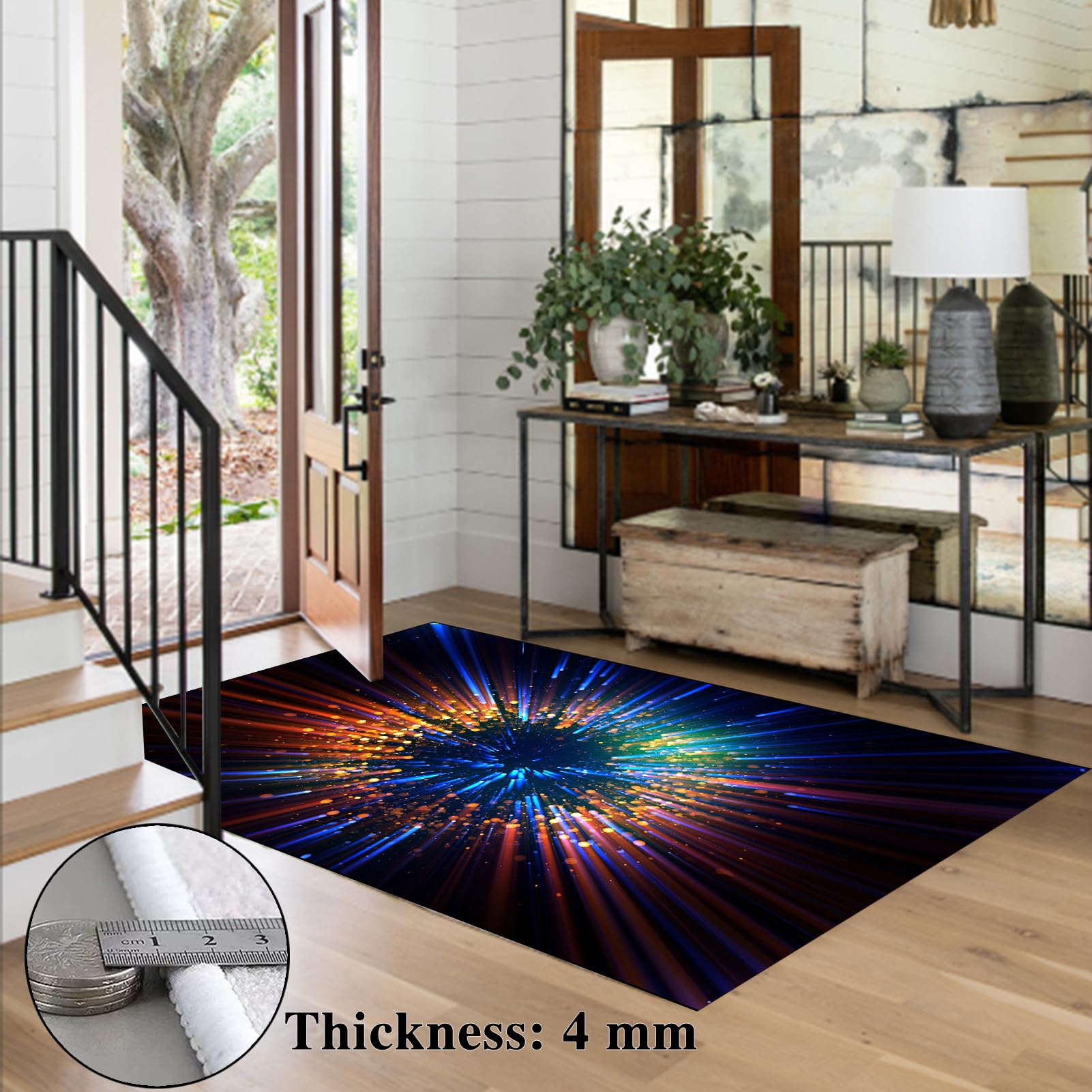 Tapis de sol de gaming antidérapant pour chaise de bureau et bureau 180 x 200 cm