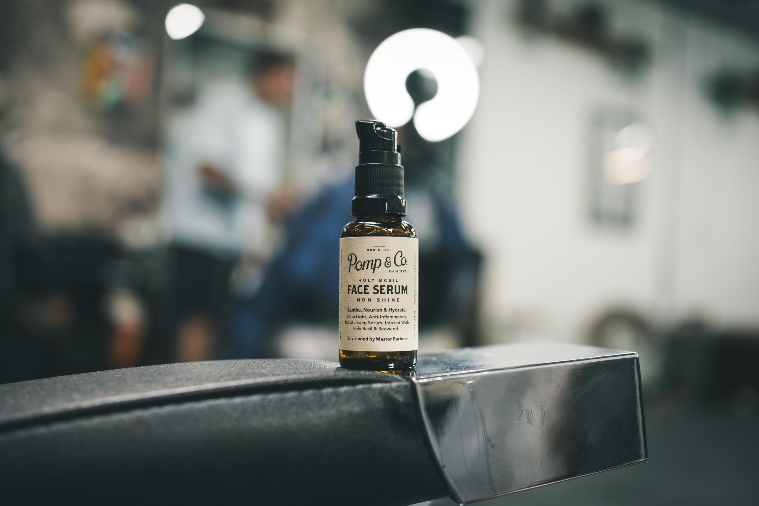Pomp & Co Non Greasy Face Serum, Mens Lightweight Moisturising Facial Serum Infused With Basil And Seaweed 30ml Face Serum - Image 4