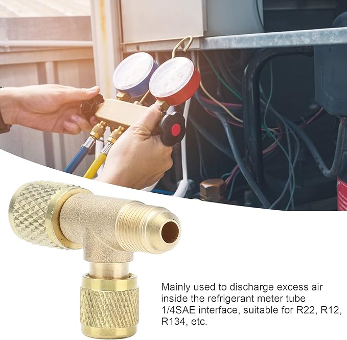 Válvula de bola de 1/4 pulgada SAE para aire acondicionado R410A R134A miniatura 3