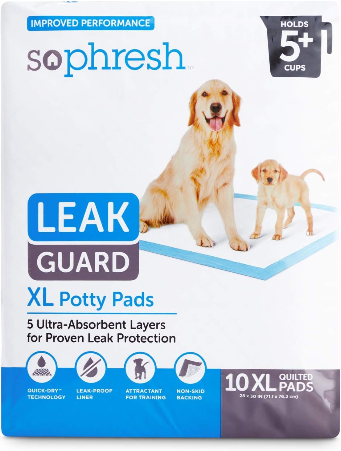 Petco Brand So Phresh XLarge Leak Guard Quilted Potty
