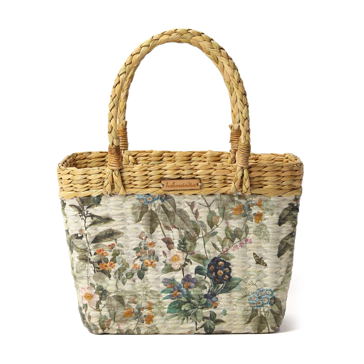 Habere India-All the Cultures Fabricating India Wicker Baskets | Lunch Basket | Picnic Baskets | Cane or Jute Handbag | Cane Basket for Gifting (Beige, Rectangular- 33x10x24 cm)-picture-35
