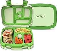 Vista 18 de Bentgo Kids Lonchera Infantil Estilo Bento de 5 Compartimentos a Prueba de Fugas - Tamaños de Porciones Ideales para Edades de 3 a 7 - Duradera, a
