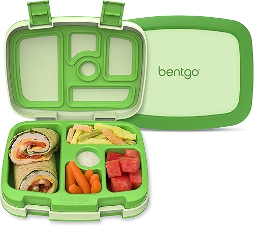 Miniatura 18 de Bentgo® Kids - Lonchera de 5 compartimentos, tamaños de porciones ideales para niños de 3 a 7 años, a prueba de fugas, a prueba de caídas, apta