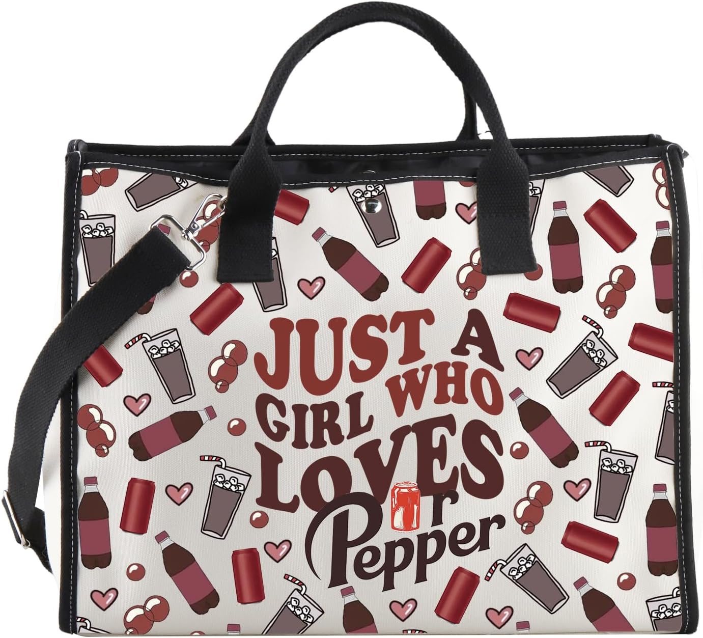 TSOTMO DR.P Merch DR.P Drinks Gift Soda Drinks Lovers Gift DR.P Beverage Tote Bag for DR.P Lovers (PPE Tote2)