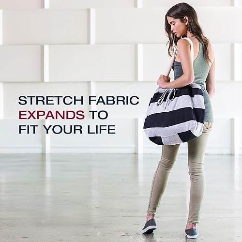 Miniatura 6 de MV Sport Pro-Weave Bolsa de viaje grande de forro polar para uso diario con cordones de tracción, talla única