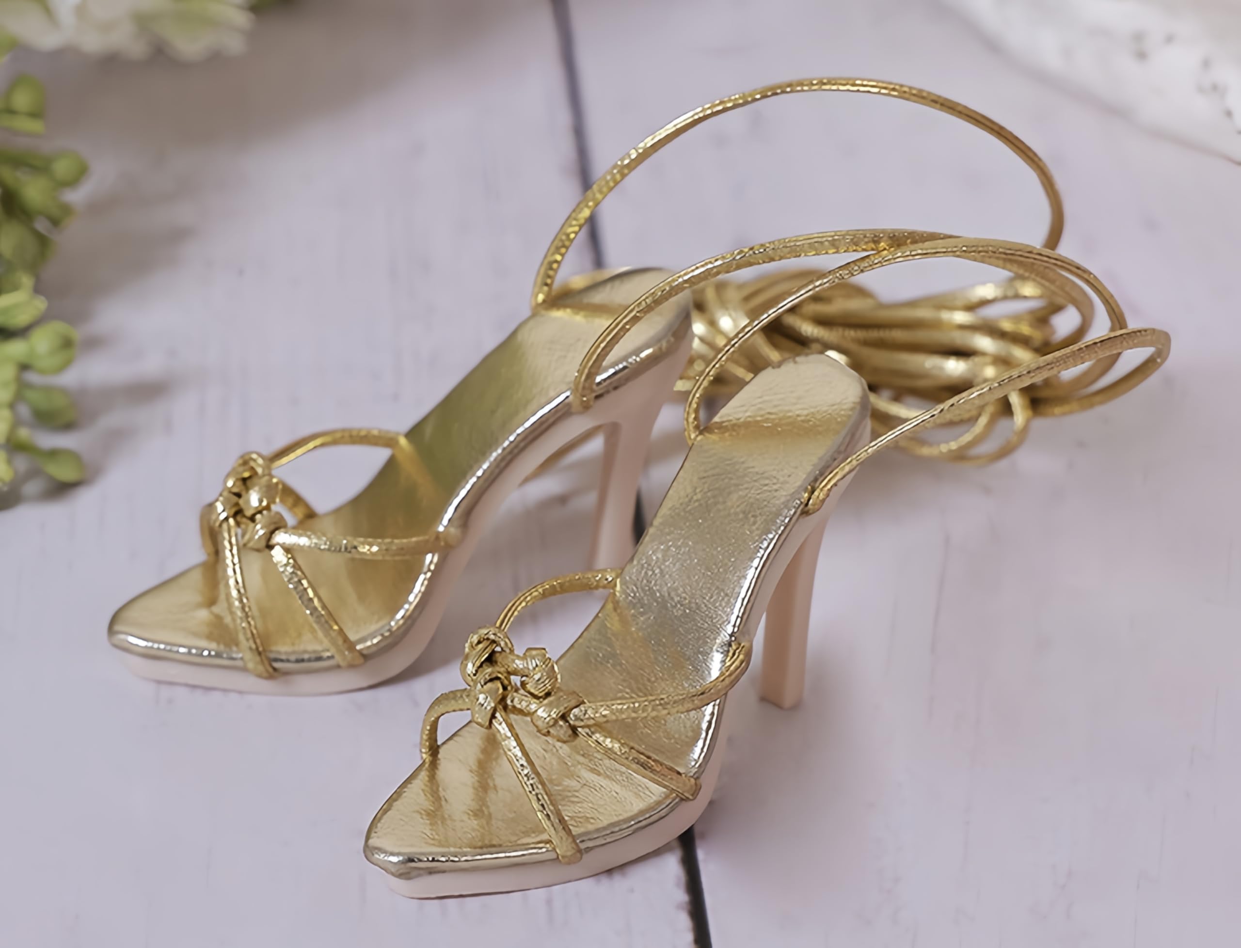 Chaussures poupée 1/4 BJD à talons hauts à lanières