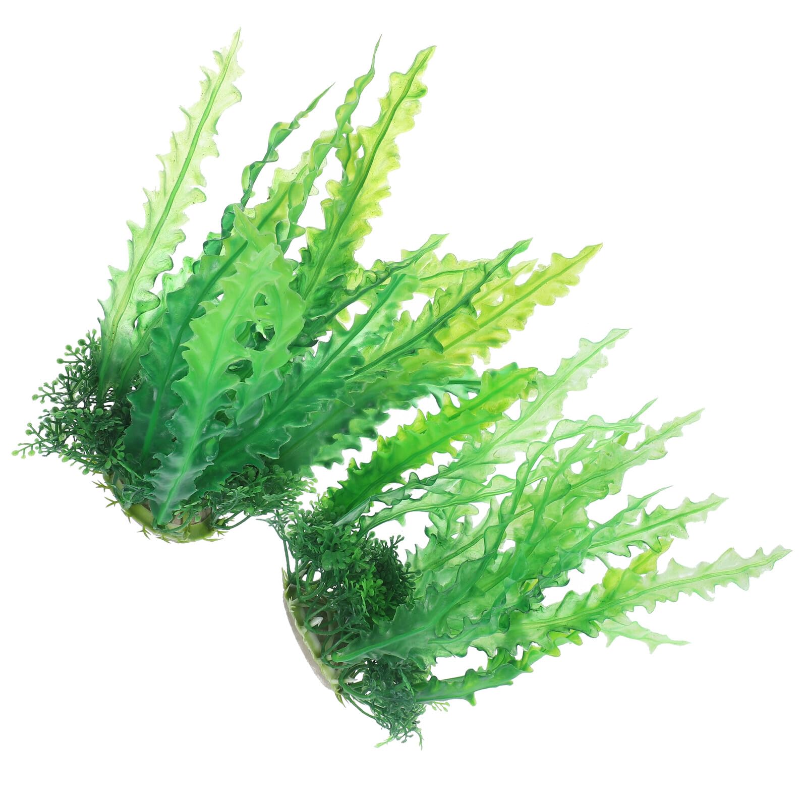 2pcs Aquarium Decoration Artificial Grass for Fish Tank Delicate Plastic Aquarium Plants Compact Fake Fish Tank Grass and