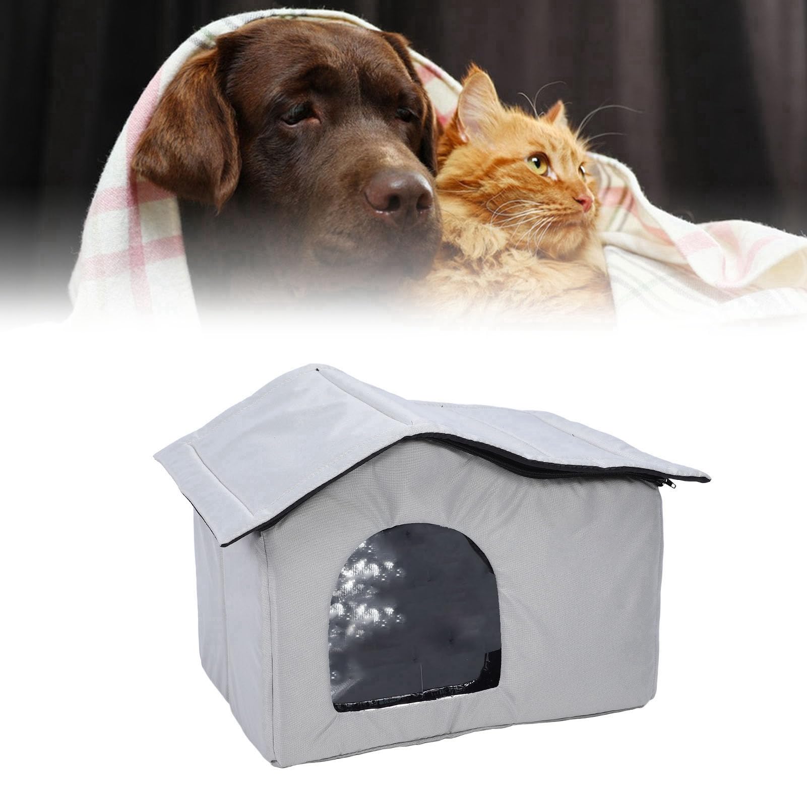 Triplo Strato di Raffreddamento per Animali Domestici Long duratura con Pacchetti di Ghiaccio Secco Sicuro per Gatti Cani Piccoli Medium Grandi Animali Domestici (Medium)