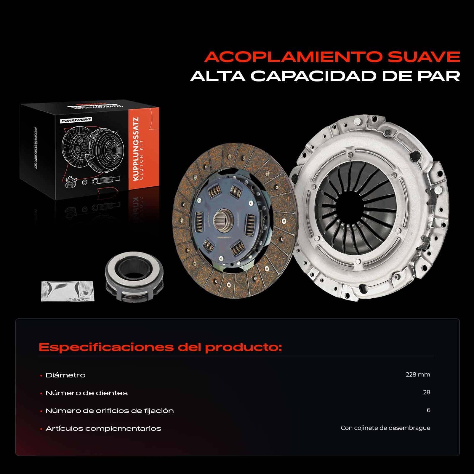Frankberg Kit de embrague 02A141165A