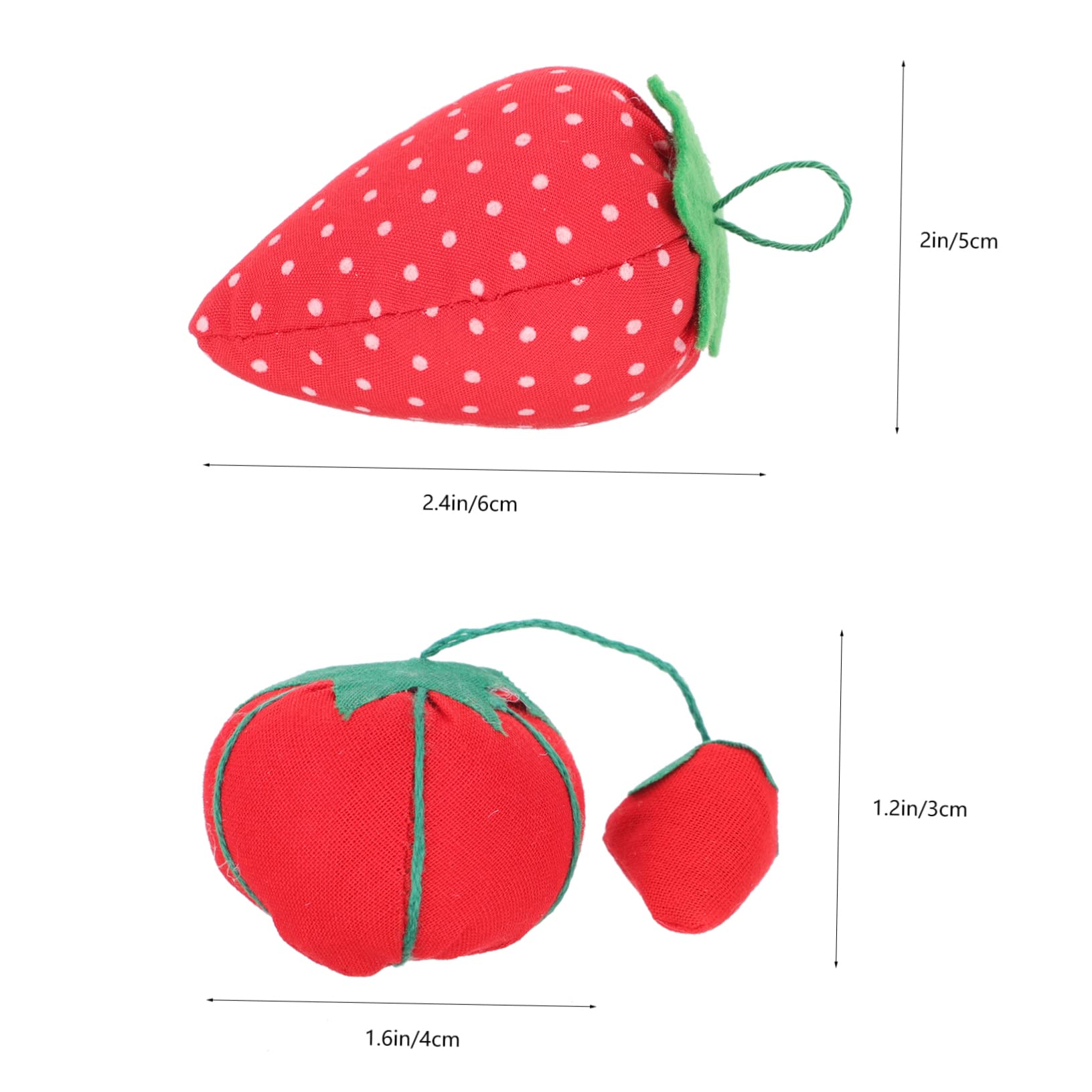 NUOBESTY Juego De 4 Alfileteros Reutilizables Con Forma De Tomate Y Fresa Para Adultos Portaagujas Para El Hogar Kit De Costura (10 Unidades)