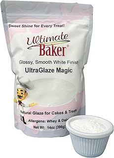 Ultimate Baker UltraGlaze Powder (14oz) – All-Natural Mirror Glaze for Cakes, Donuts, Pastries & Desserts Tapioca-Based, Gluten-Free, Ready-to-Use Baking Essential (Magic)