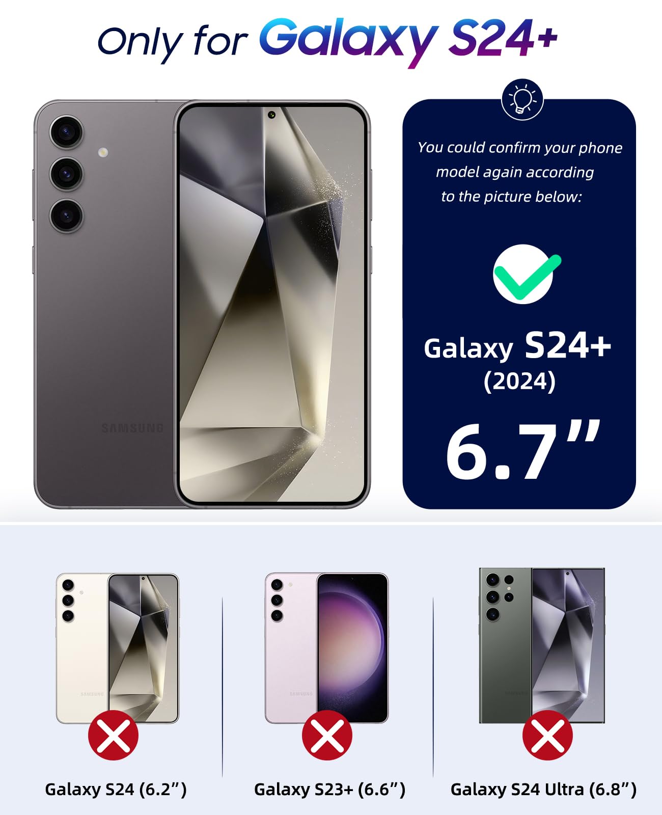 OCASE Compatible with Galaxy S24 Plus 5G Wallet Case, PU Leather Flip Folio Case with Card Holders RFID Blocking Kickstand [Shockproof TPU Inner Shell] Phone Cover 6.7 Inch (2024), Brown