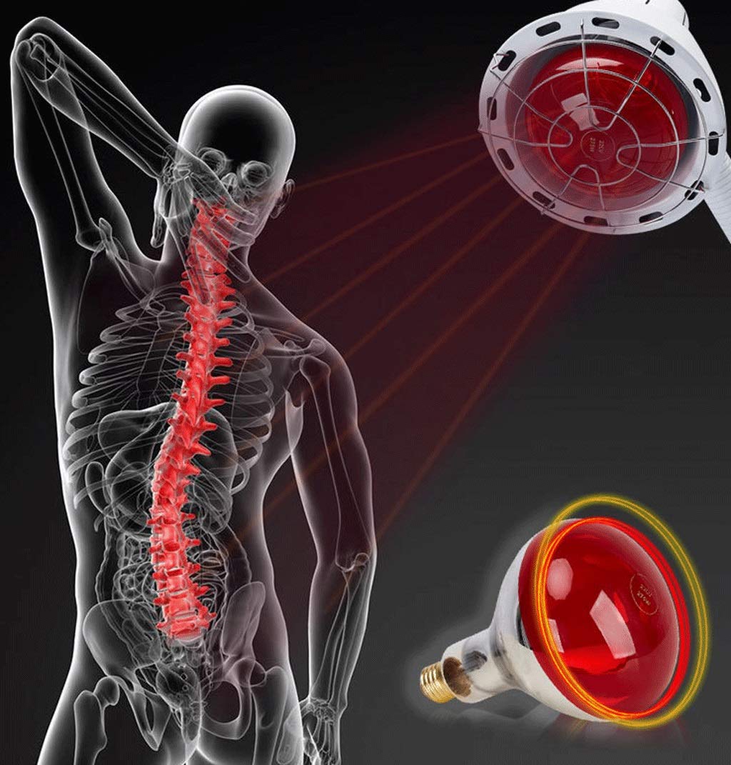 Luce della lampada, lampada da terra a infrarossi, lampada per fisioterapia a infrarossi, temporizzazione della luce rossa, telecomando, regolazione regolare della temperatura, lampada da forno per