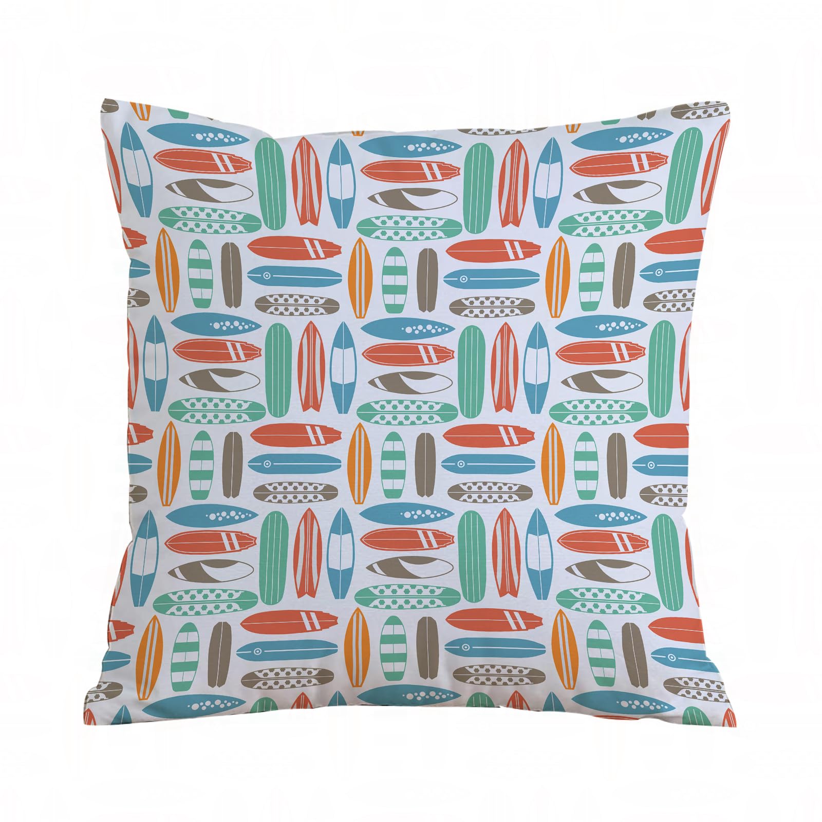 Errtu Surfboard - A7 Throw Pillow Case Pillowcase Square Printed Cushion Cover For Living Room Sofa Couch Bed Car,Surfboard,18X18 In