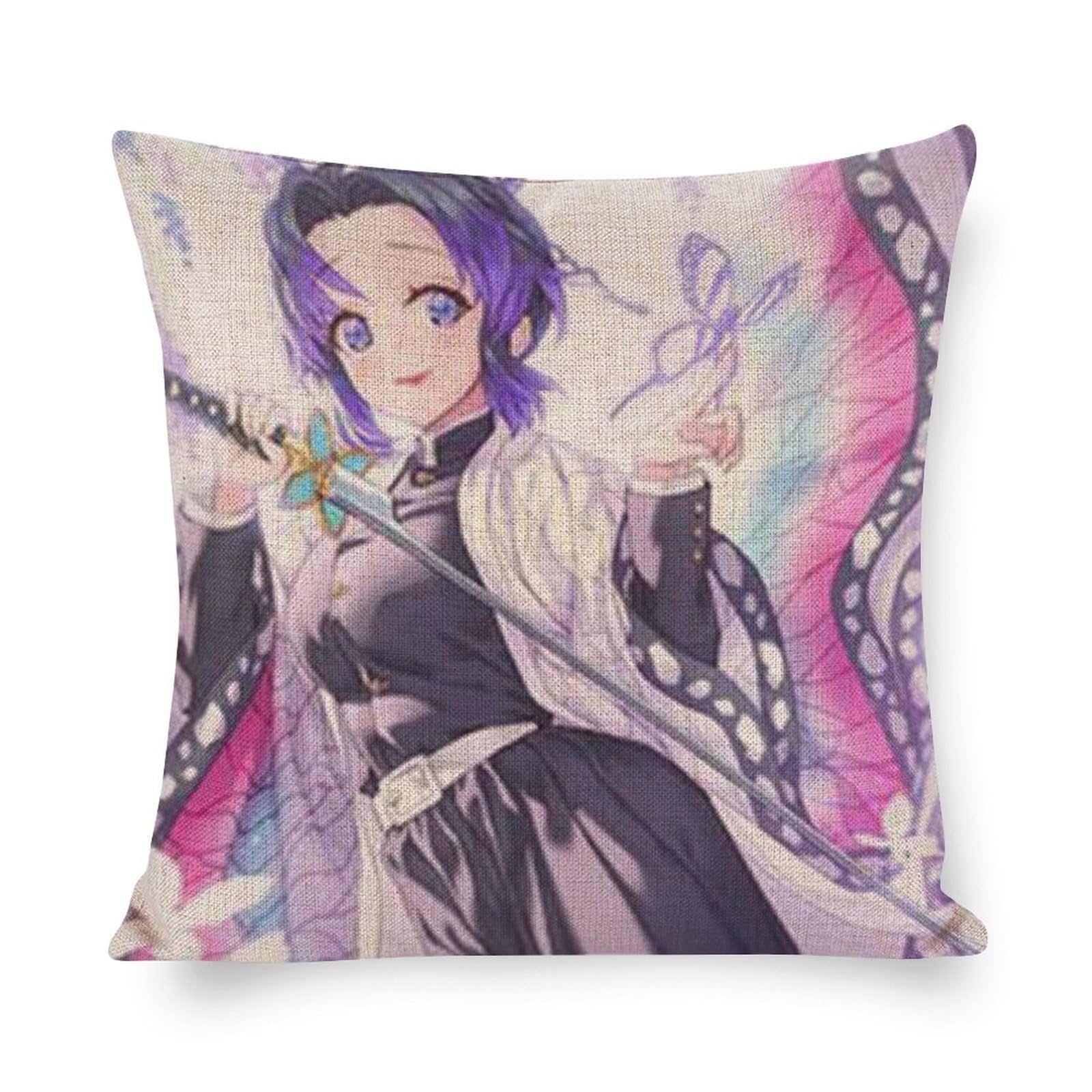 Amazon｜あいのにじょ 鬼滅の刃 胡蝶しのぶ2 (7) 綿麻 抱き枕カバー