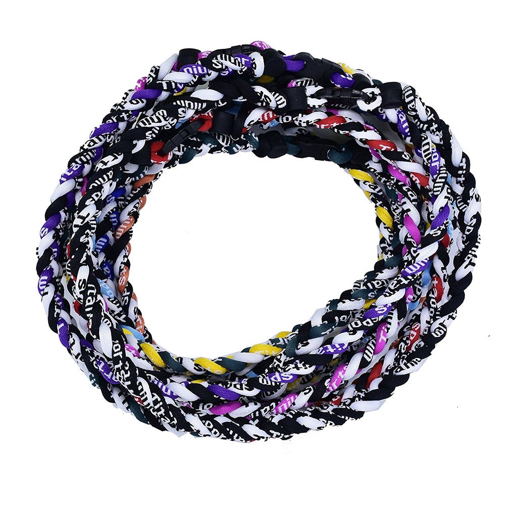 LHHYPackage 10 Sport Style Tornado Multicoloured Titanium Necklaces