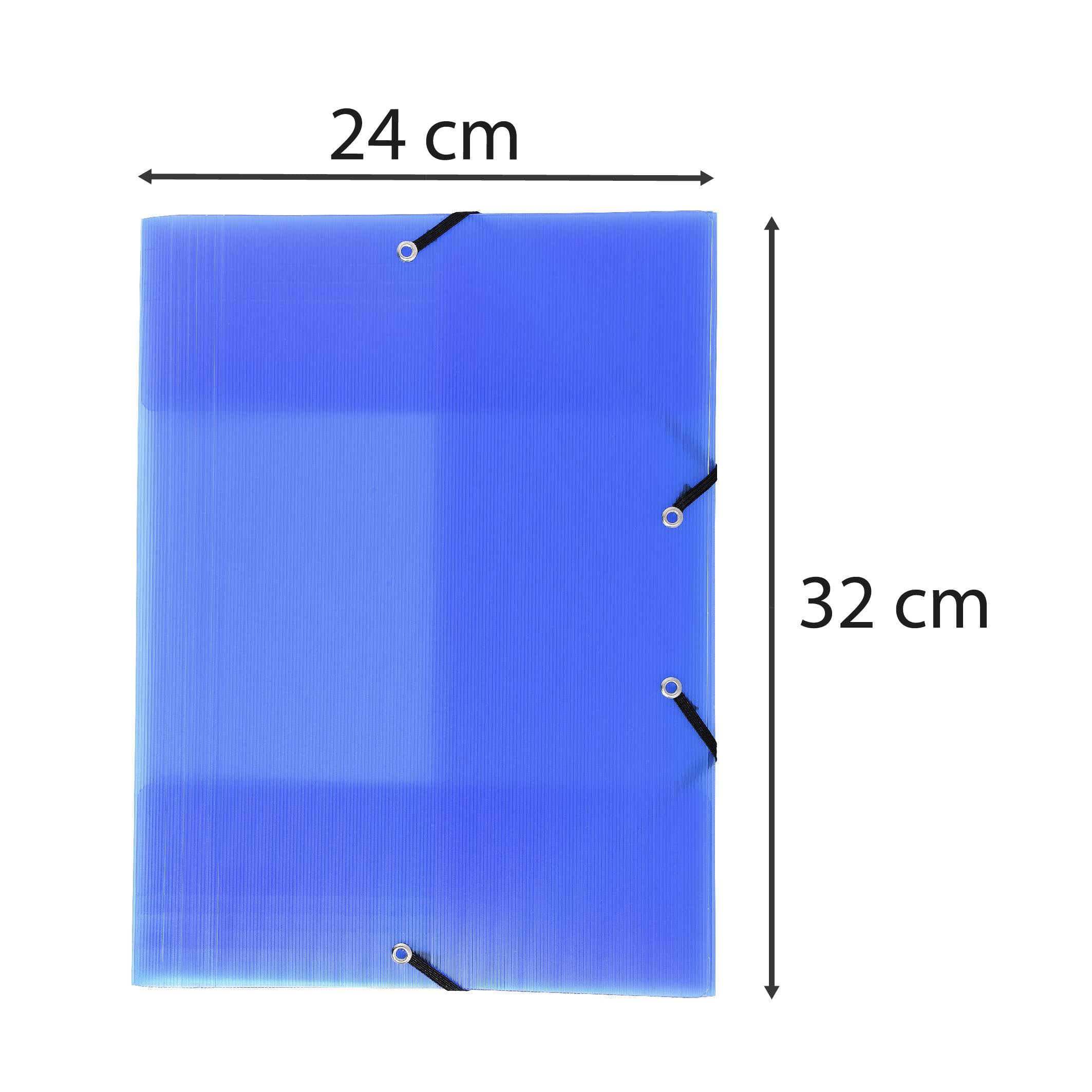 Exacompta 55877SE Packung (mit 10 Sammelmappen Linicolor, mit 3 Klappen, Gummizug, aus festem PP, DIN A4, 21 x 29,7 cm) 10er Pack farbig sortiert