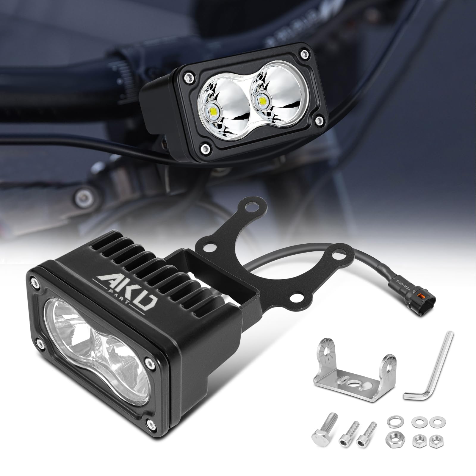 Headlight Kit for Sur-Ron Segway X260 3" 20W Spot CREE LED Pods
