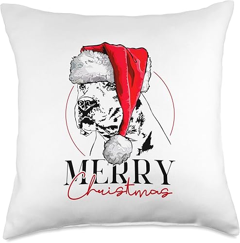 Miniatura 5 de Wilsigns Dogo Argentino Christmas Funny Santa Dogo Argentino Merry Christmas mom Dog Throw Pillow 16x16 Multicolor