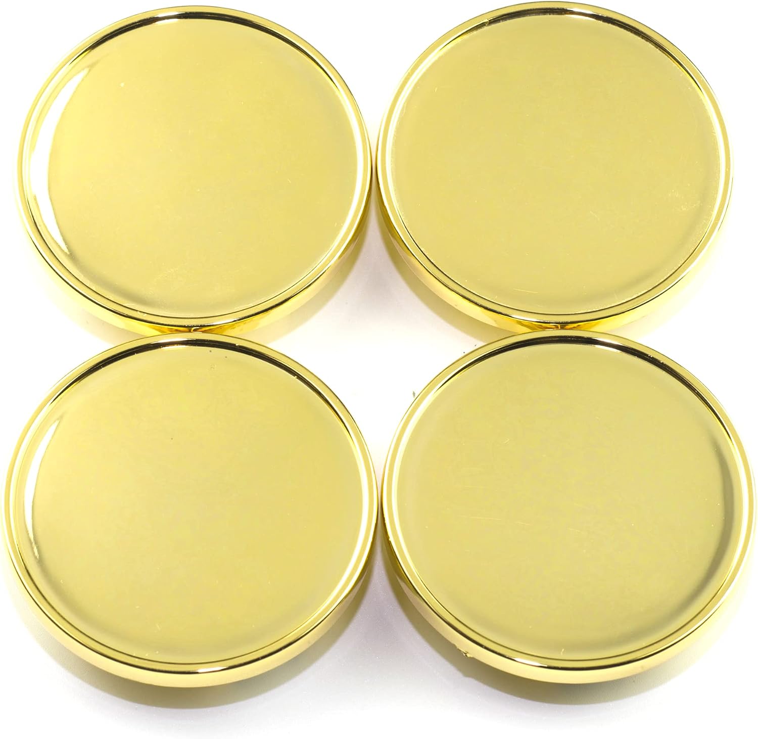 RTRHINOTUNING 4 PCS 66mm Wheel Center Caps Compatible with Tiguan Jetta Beetle 3B7601171, OD: 2.59"(66 mm) ID: 2.17"(55.5 mm) Gold Hub Caps