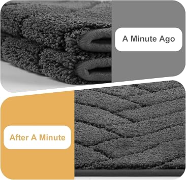 Tindbea Dog Door Mat for Mud Paws, Dirt Trapper Mud Mat, 24x59 Charcoal