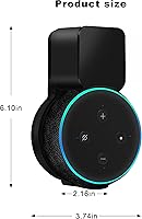 Vista 4 de Echo Dot Soporte de pared para 3ª generación, accesorios de ahorro de espacio, altavoces inteligentes para el hogar, accesorios inteligentes Echo