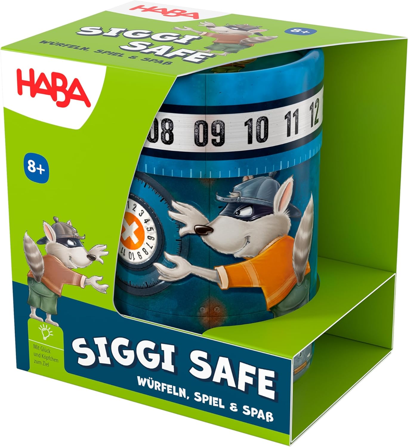 HABA Siggi Safe - Smart Number Dice Cup Game from 8 Years - Simple Rules for Quick Fun - Perfect for Travel & Home - 2010899001