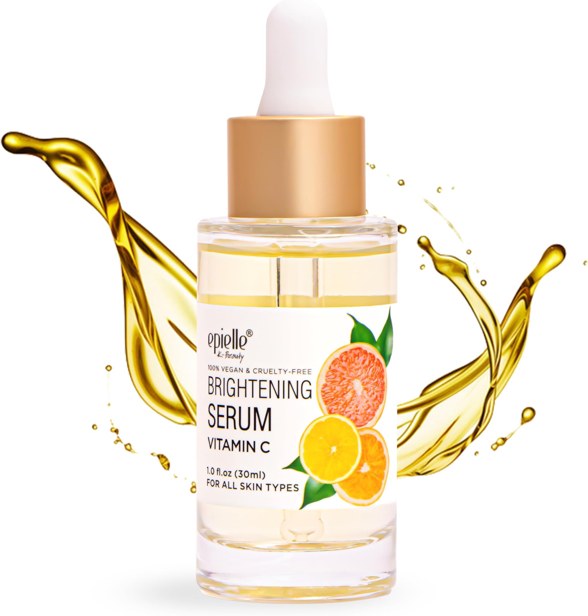 Vitamin C Serum with Collagen & Hyaluronic Acid, Restore Hydration & Reduce Dark Spots, Vegan & Cruelty-Free, Korean Skin Care, 1.0 fl oz