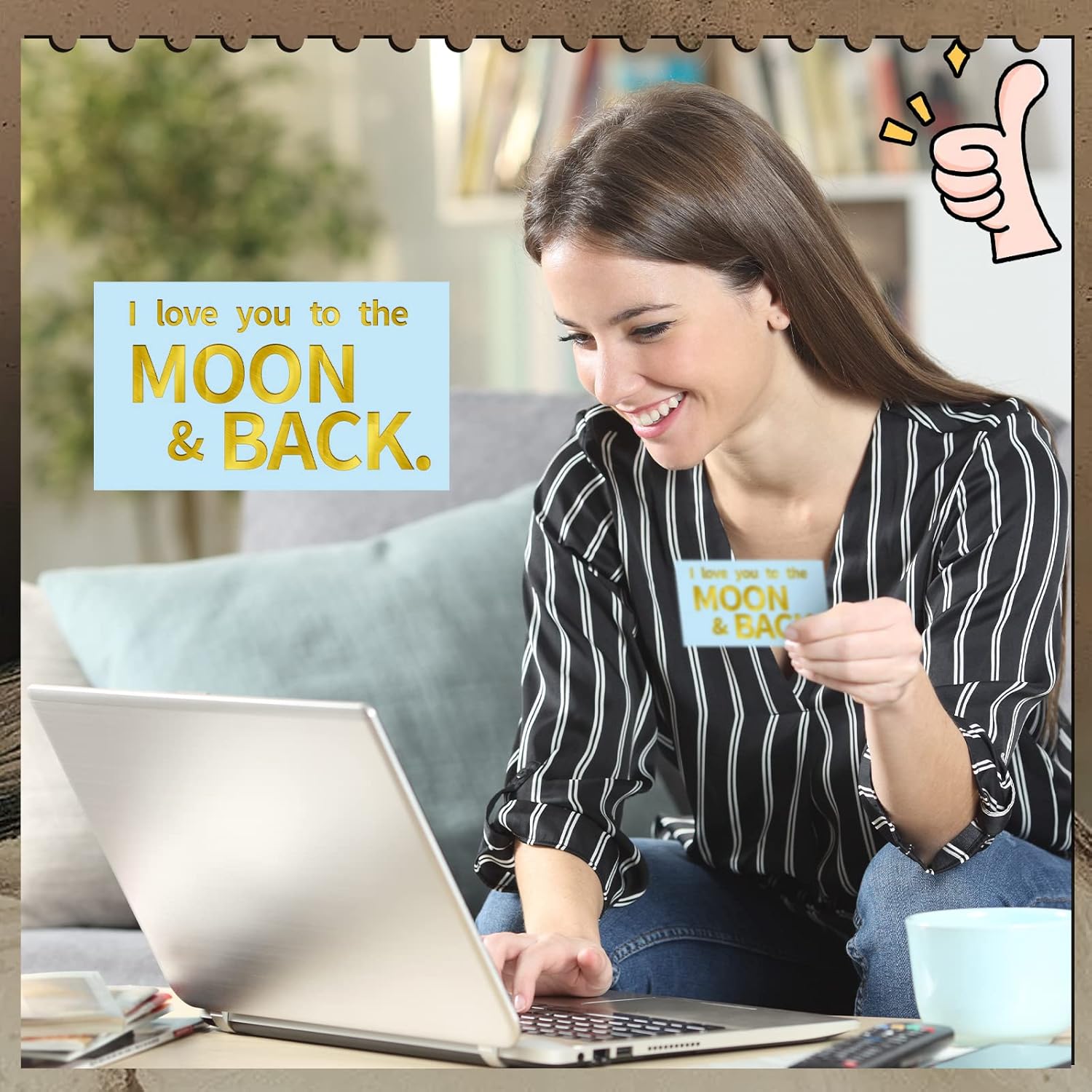 Jinei 300 Inspirational Affirmation Cards Bulk Daily Positive Motivational Gifts Cards Small Mini Encouragement Quotes for Women Coworker Team(Gilded Style)