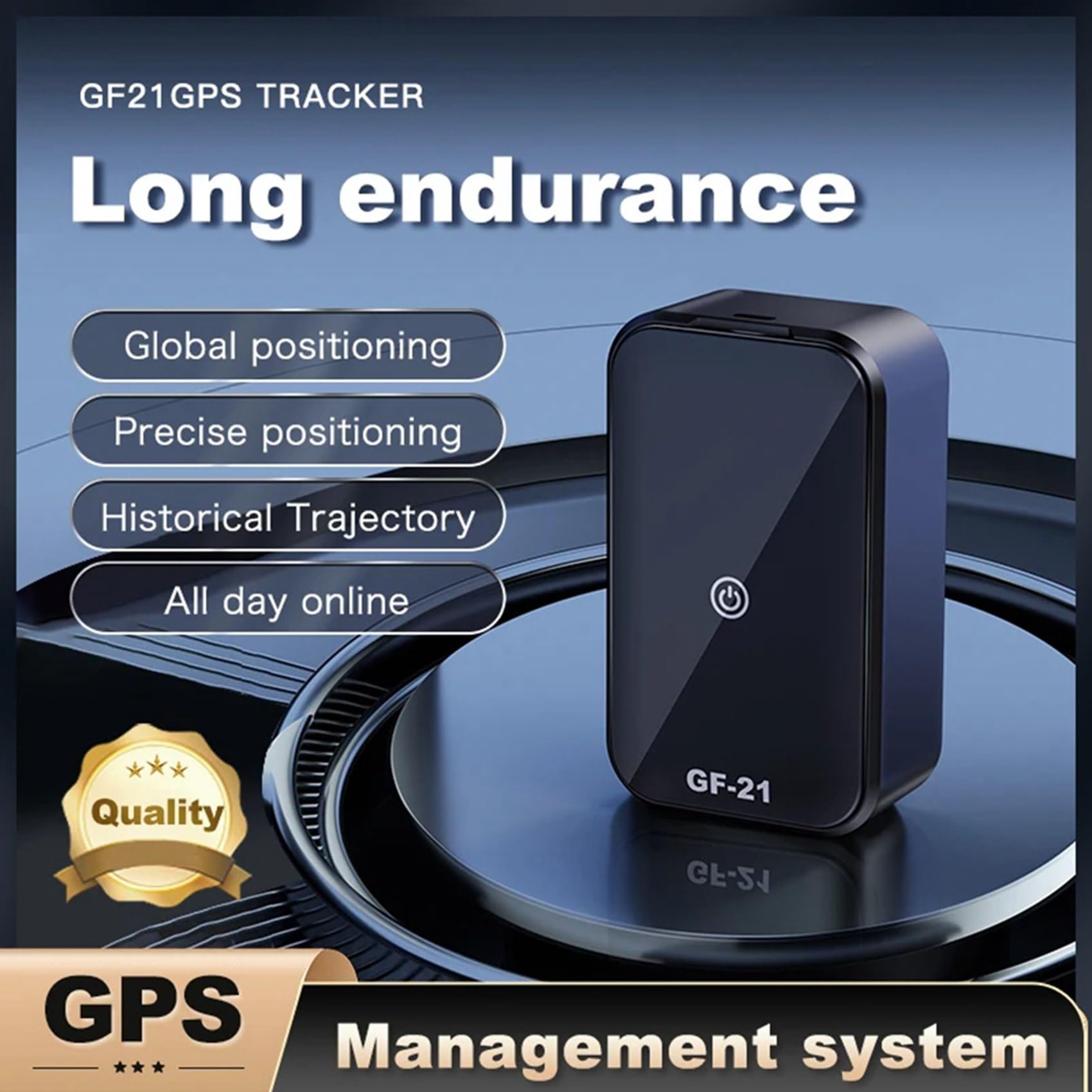 5X Rastreador GPS GF21, Posicionamiento Preciso, Minirastreador de Coche, Rastreador GPS Universal para Bicicletas para Personas Mayores y Niños