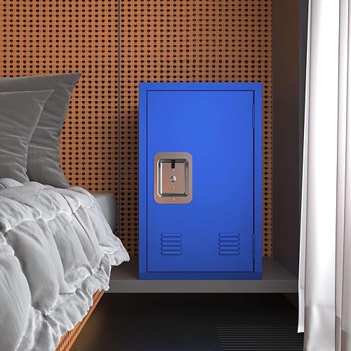 Miniatura 2 de Gabinete de almacenamiento de acero de un solo nivel, organizador de gabinete pequeño de 24 pulgadas de alto para escuela, oficina, hogar y garaje