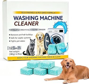Washing Machine Cleaner Tablets Ultra,50% More Deep Cleaning Power 12 Pack