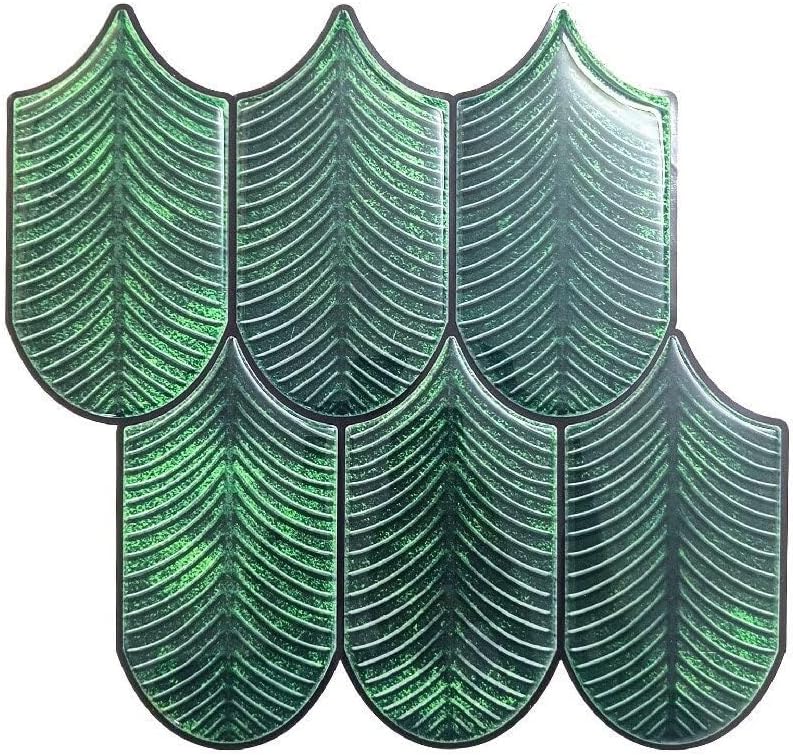 Mosaicowall 3D PU Peel and Stick Backsplash Tiles – 10 Sheets of 12.2"x11" Adhesive Wall Tiles for Kitchen & Bathroom Renter-Friendly, Easy Install, Mosaic Style, Waterproof and Removable - Style 201