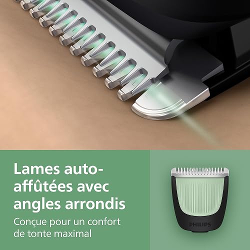 Rifinitore Philips Multigroom serie 3000 tutto in uno 9 in 1 - Rifinitore per barba, capelli e corpo, lame autoaffilanti delicate sulla pelle, 12 impostazioni di lunghezza, Modello MG3946/15 - 6
