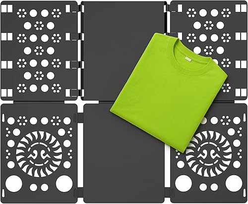 BoxLegend V3 - Camiseta plegable para ropa carpetas de plástico duradero tablas plegables color negro