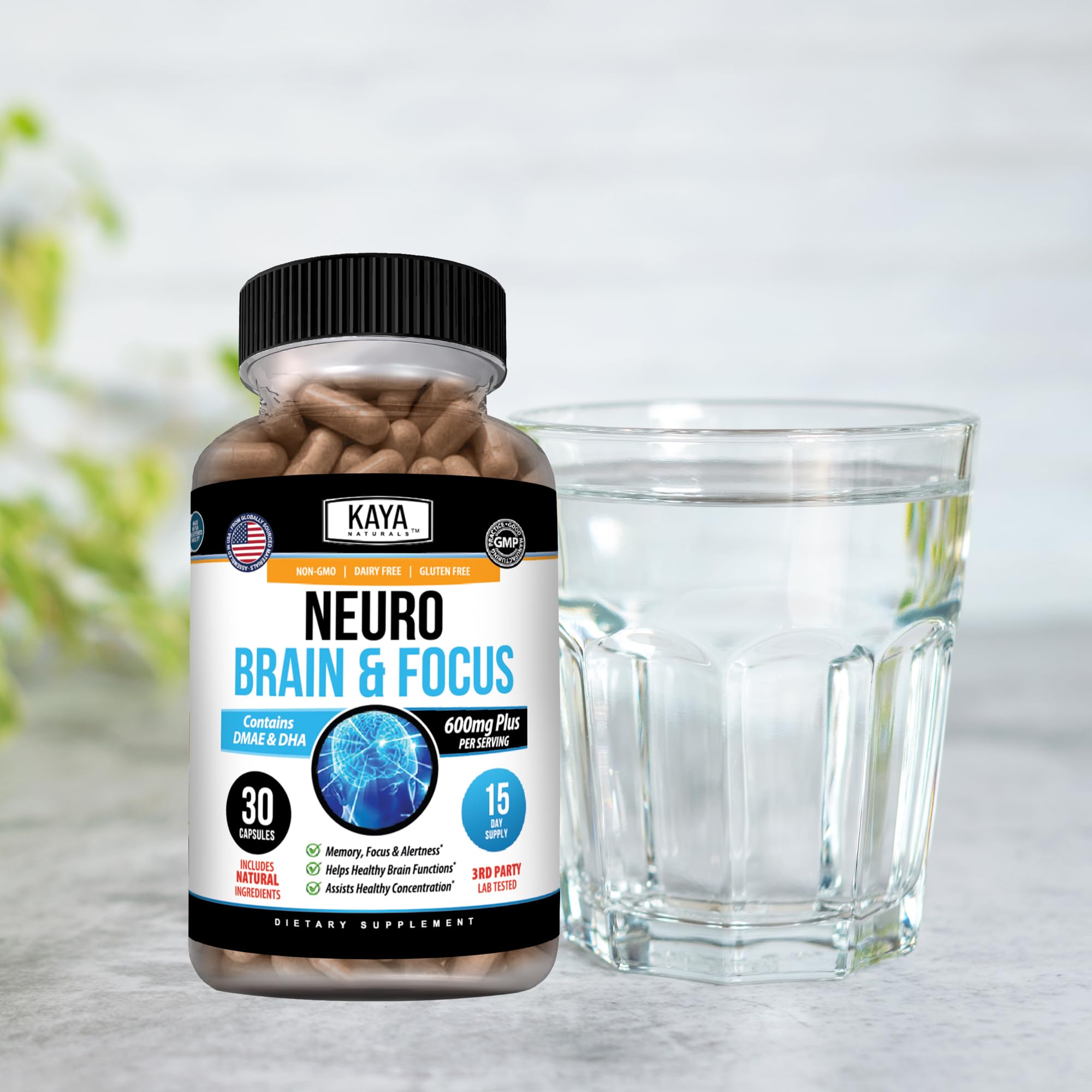 Kaya Naturals Neuro Brain Nootropic Supplement, 30 Count — Amazon image 7
