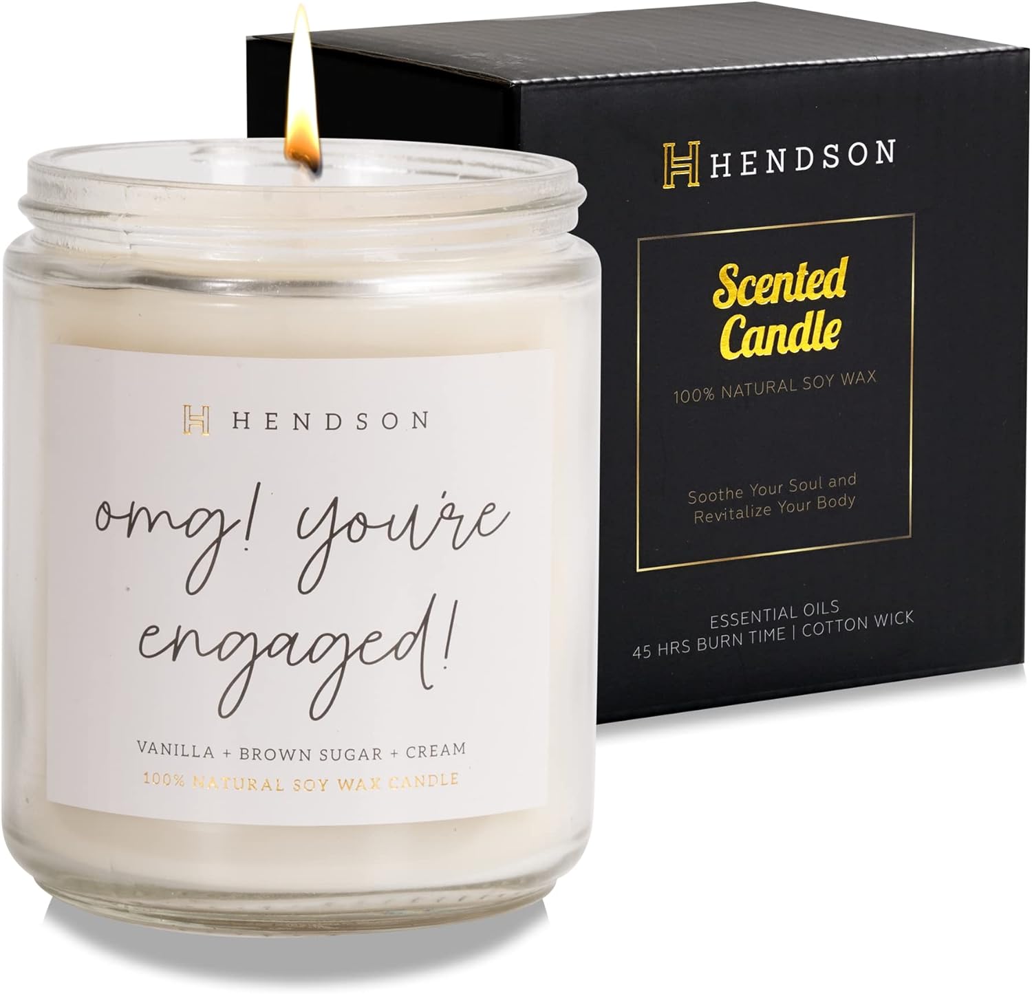 Engagement Gifts for Women - Wedding Candle, Bridal Shower, Bachelorette Party Gift for Bride to Be - Engaged Couple Fiance, Couples Gift - OMG Youre Engaged Candles - Image 2