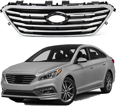 Front Bumper Factory Style Grille Replacement for Sonata 2015 2016