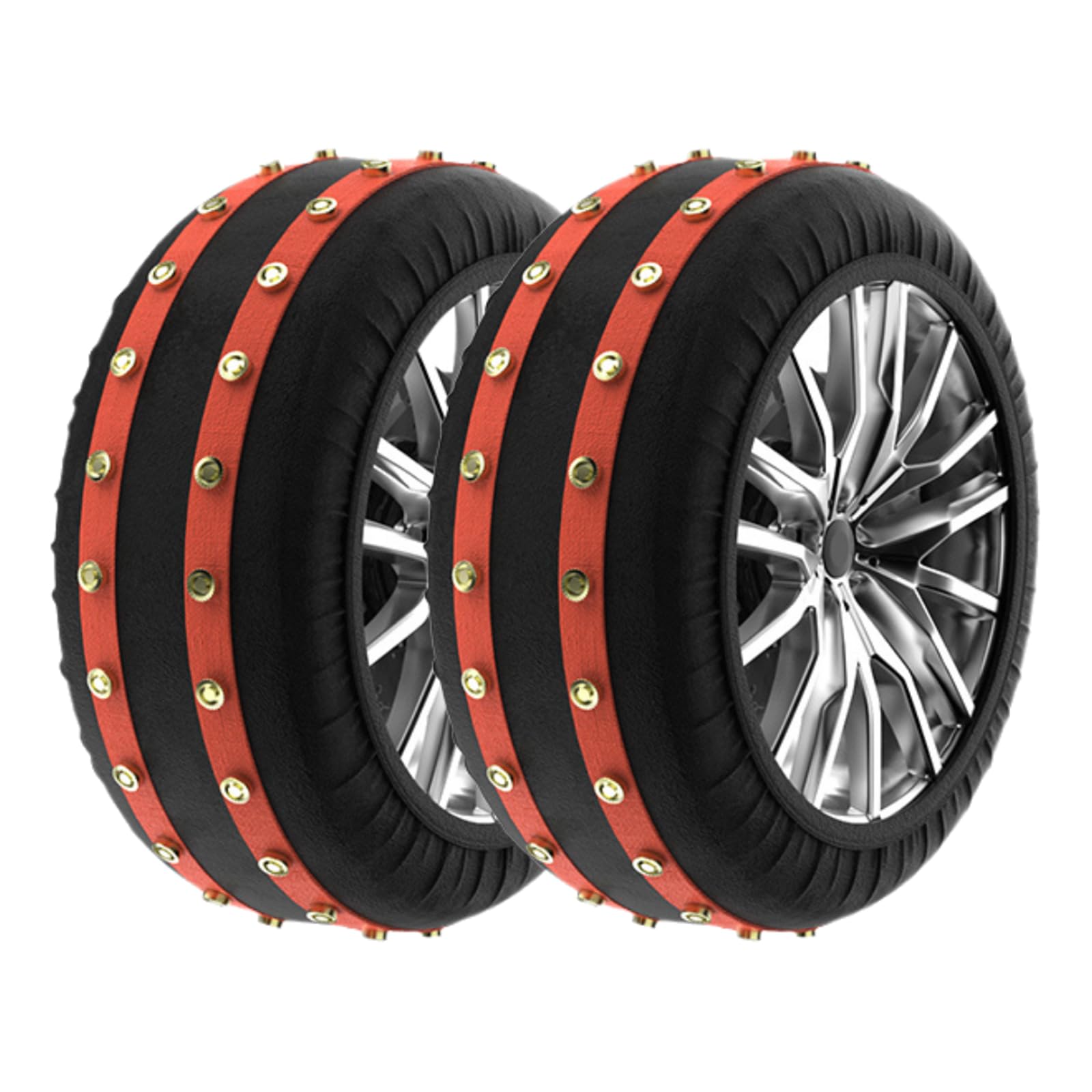 Calcetines De Nieve para Coche,Calcetines para NeumáTicos para Coche,Cadena De Nieve Textil para NeumáTicos,Reducir El Riesgo,para VehíCulos De Uso Diario