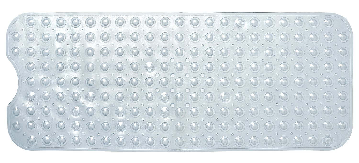 Ginsey Home Solutions AquaTouch Deluxe Vinyl Bath Mat, Clear 15' x 38'