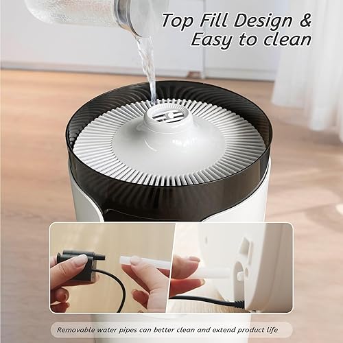 Miniatura 6 de Humidificadores para habitación grande del hogar, 4.2 galones16 litros, silenciosos, grandes humidificadores para toda la casa, 1000 pies cuadrados,