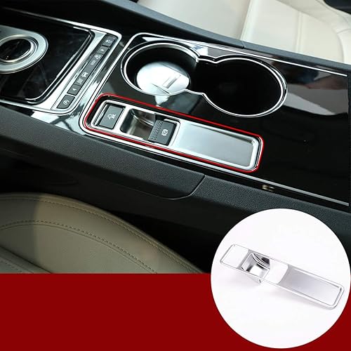 Miniatura 1 de YIWANG - Pegatinas para freno de mano electrónico interior de coche, para Jaguar XE F-Pace XF F pace 2016-2018