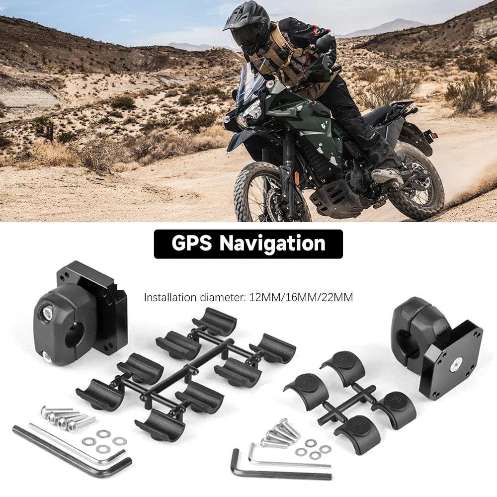 Placa Navegación GPS Móvil para KLR650 para KLR 650 Soporte Montaje para Teléfono GPS 14MM 16MM 22MM(22MM)